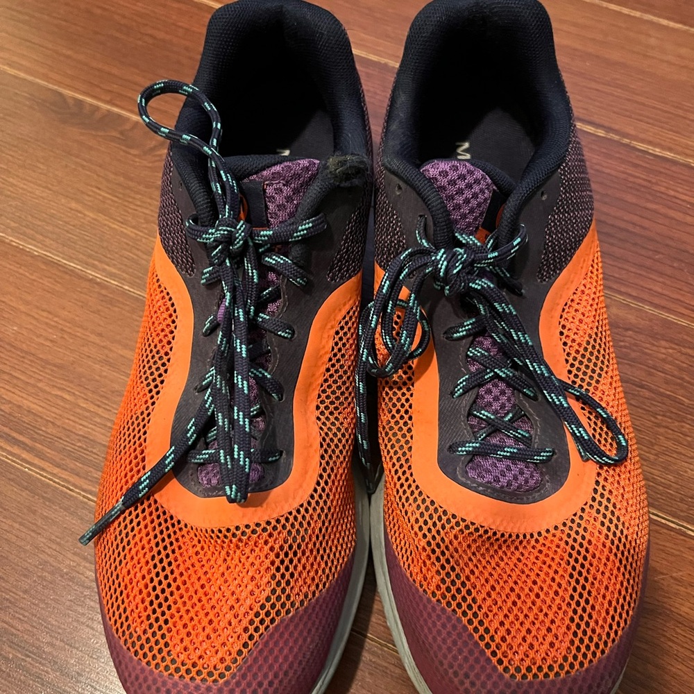 Merrell women’s Vibrant Orange and Purple Athletic Shoes